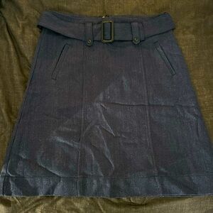 Blue skirt, Merona. 90% acrylic, 5% wool, 100% polyester